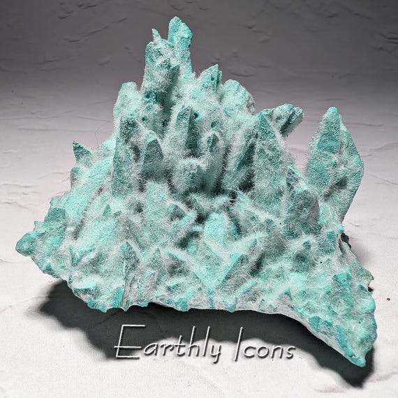 Kobyashevite on Calcite with Selenite from Mexico; Mineral Display Specimen