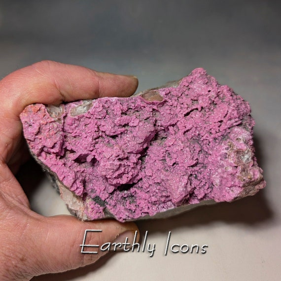 Large Fuscia/Pink Cobalto Calcite (Cobaltoan Calcite / Cobaltocalcite) Mineral Specimen; Raw Mineral; Democratic Republic of The Congo