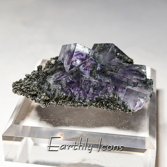 Stellar Fluorite from Yaogangxian Mine, Hunan Province, China; Purple and Green Fluorite; Yaogangxian Fluorite; Chinese Fluorite