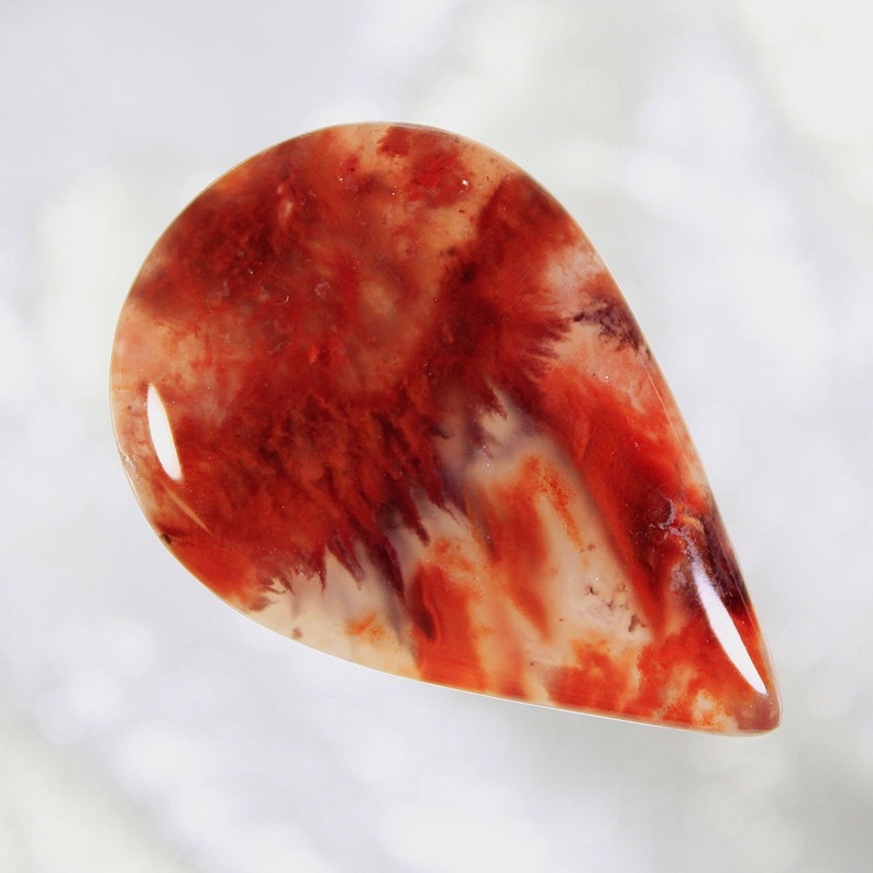 Flame Agate Designer Cut Cabochon