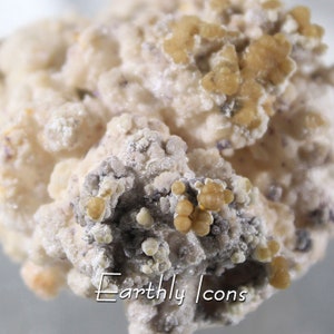 YttroFluorite and Hydrozincite Mineral Specimen; Rare YttroFluorite and Hydrozincite Specimen; Rare and Unusual Mineral Specimen