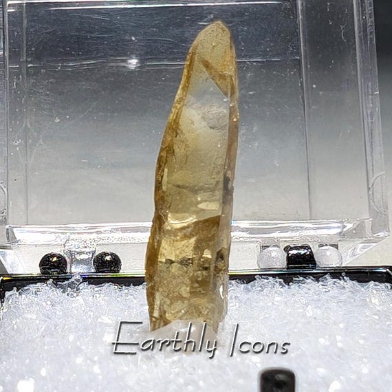 Barite Crystal From Elk Creek, South Dakota, USA; Barite Thumbnail Specimen; Golden Barite Crystal; Natural Raw Barite; Baryte