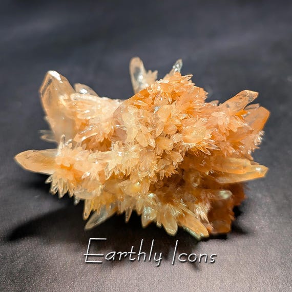 Flower Calcite from Yunnan Province, China; Red Calcite Raw Mineral Specimen