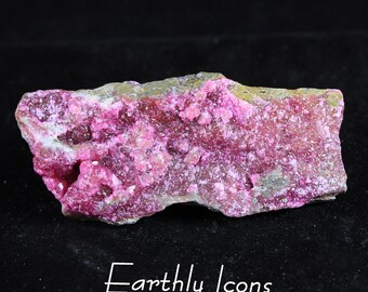 Druzy Pink Cobalto Calcite; Cobaltoan Calcite; Cobaltocalcite; Cobalto Calcite Crystal Cluster Specimen; Double Sided Specimen