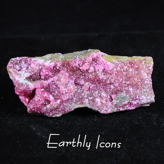 Druzy Pink Cobalto Calcite; Cobaltoan Calcite; Cobaltocalcite; Cobalto Calcite Crystal Cluster Specimen; Double Sided Specimen