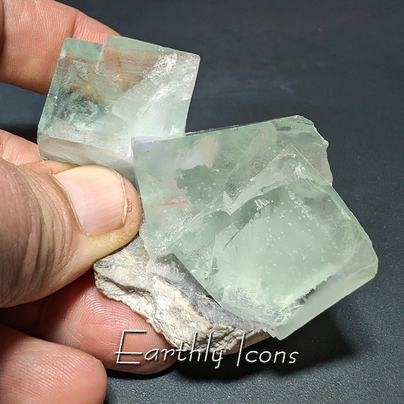 Glassy Green Fluorite from Xianghualing Mine, Hunan, China; Green Fluorite Crystal Specimen; Chinese Fluorite Hunan Province