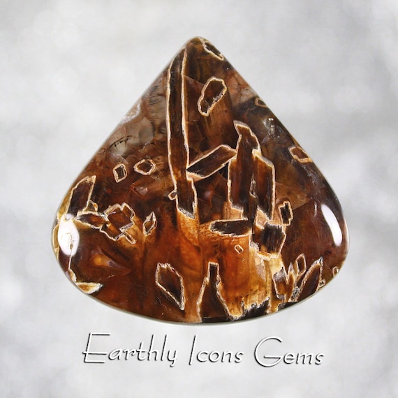 Turkish Ankara Stick Agate Designer Cut Cabochon