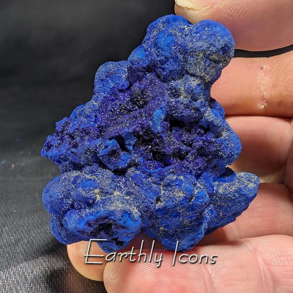 Russian Azurite "Blueberry" (153.9g) Nodule; Azurite Crystal Specimen; Azurite Geode; Azurite from Russia