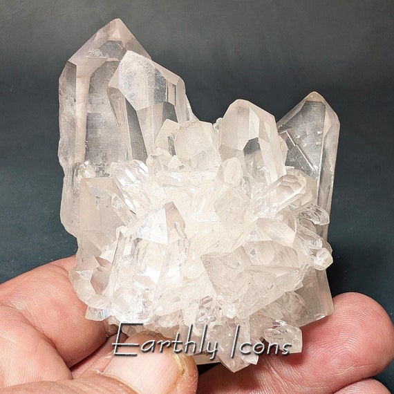 Clear Quartz Cluster from Inner Mongolia China; Raw Quartz Crystal Cluster; Quartz Crystal Cluster; Healing Crystal; Reiki Quartz Crystal