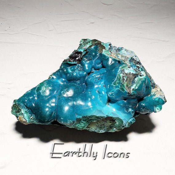 Botryoidal Gem Silica Chrysocolla with Malachite from Democratic Republic of The Congo