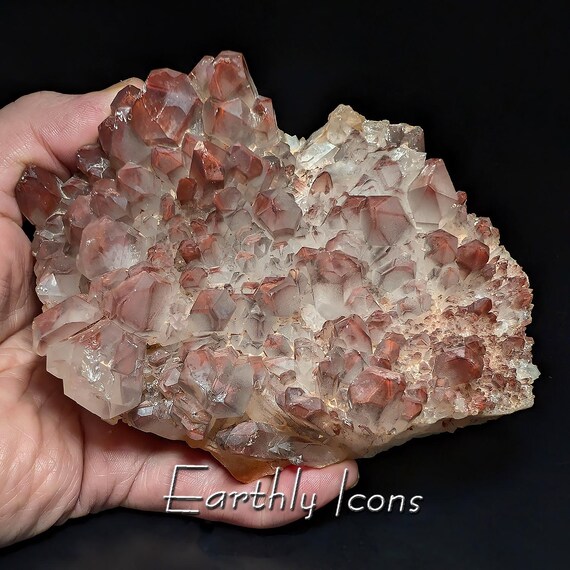 Large Red Hematoid Quartz (1.2kg) from Jiangxi Province, China; Raw Mineral Display Specimen