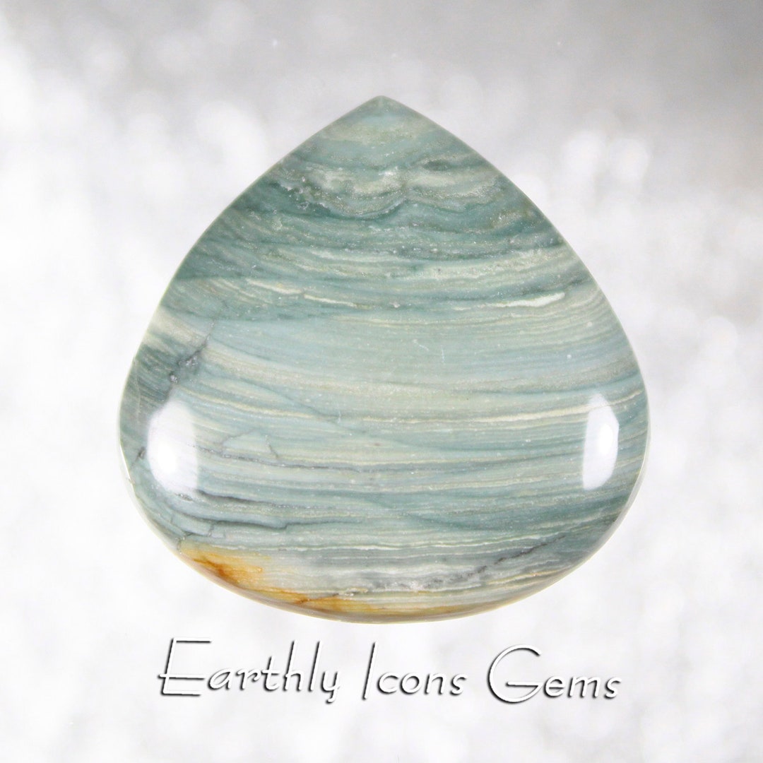 Gary Green Jasper Designer Cut Cabochon, Designer Cabochons