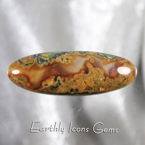 Large Rare Orpheus Agate Designer Cut Cabochon, Designer Cabochons