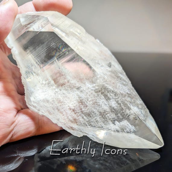 Large Calcite Crystal from Jalgaon India; Raw Calcite Mineral Specimen; Fluorescent Indian Calcite; Display Mineral Specimen