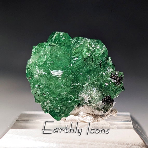 Tsavorite Garnet from Merelani Hills, Tanzania; Garnet Crystal; Raw Thumbnail Specimen; Uncut Tsavorite Garnet