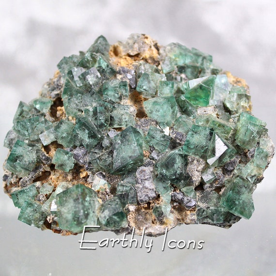 Fluorite Crystal Cluster from Lady Annabella Mine, England; Color Change Fluorite; English Fluorite; Fluorite Specimen; Flourite Crystals