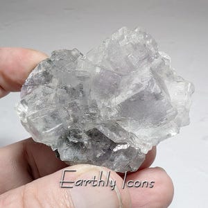 Clear Fluorite from Xianghualing Mine, China; Clear Fluorite Crystal; Raw Mineral Specimen; Raw Fluorite; Chinese Fluorite