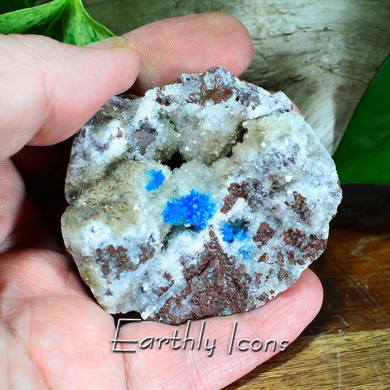 Cavansite Specimen; Blue Mineral Crystal Cluster; Raw Cavansite Flowers; Metaphysical Mineral Specimen; Transformational Energy Crystal