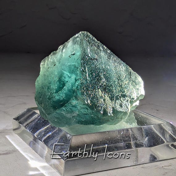 Fluorite from Superior Mine, Nigeria; Raw Fluorite Crystal Mineral Specimen; Fluorescent Nigerian Fluorite