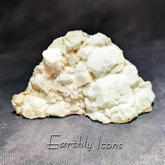 Rare Fluorite with Drusie Quartz from Deer Trail Mine, Utah, USA; Drusie Covered Fluorite Crystals; Deer Trail Fluorite
