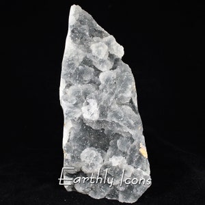 Druzy Botryoidal Chalcedony Mineral Specimen; Natural Druzy Crystals on Chalcedony; Raw Druzy on Chalcedony Specimen; Botryoidal Chalcedony