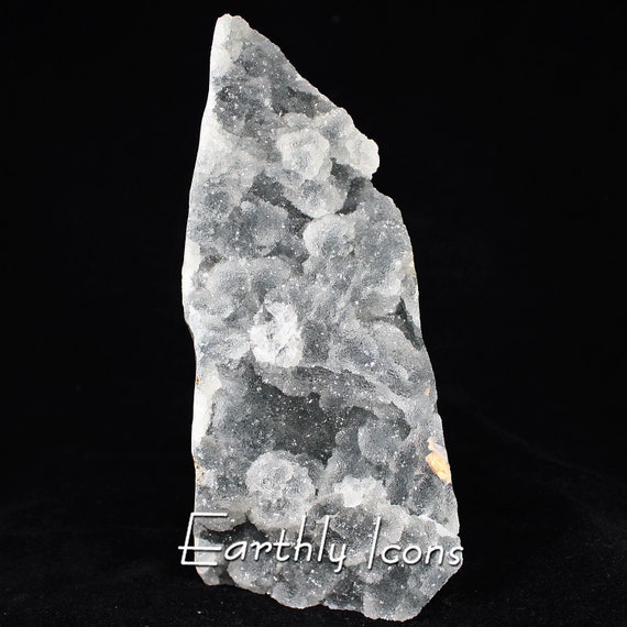 Druzy Botryoidal Chalcedony Mineral Specimen; Natural Druzy Crystals on Chalcedony; Raw Druzy on Chalcedony Specimen; Botryoidal Chalcedony