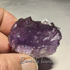 Fluorite da El Filo Vein, Durango, Messico; Fluorite messicana; Fluorite viola; Cristallo di fluorite; Minerale da collezione