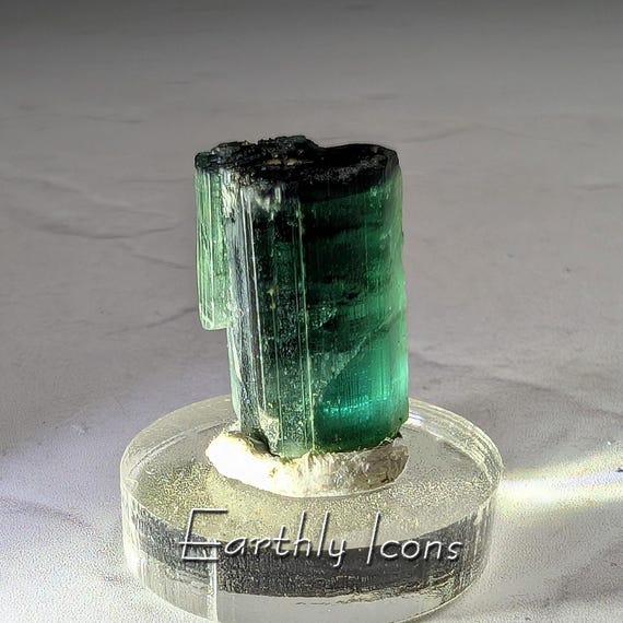 Tourmaline from Paprok, Afghanistan; Green Tourmaline Specimen; Tourmaline Crystal