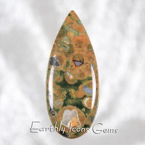 Rainforest Jasper Designer Cut Cabochon, Designer Cabochons