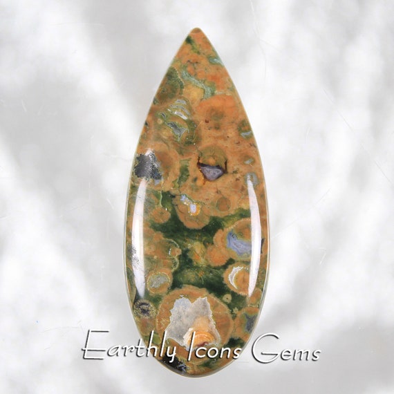 Rainforest Jasper Designer Cut Cabochon, Designer Cabochons