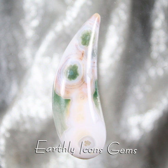 SALE PRICE - Ocean Jasper Designer Cut Cabochon, Designer Cabochons