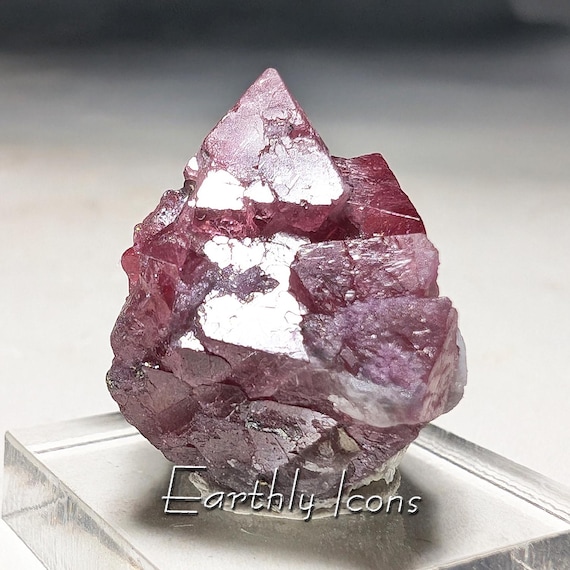 Red Spinel Crystal Cluster from Afghanistan; Raw Uncut Spinel Crystals; Red Spinel Specimen; Spinel Thumbnail Specimen