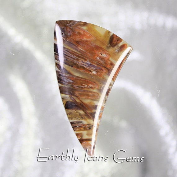 Turkish Ankara Stick Agate Designer Cut Cabochon, Designer Cabochons