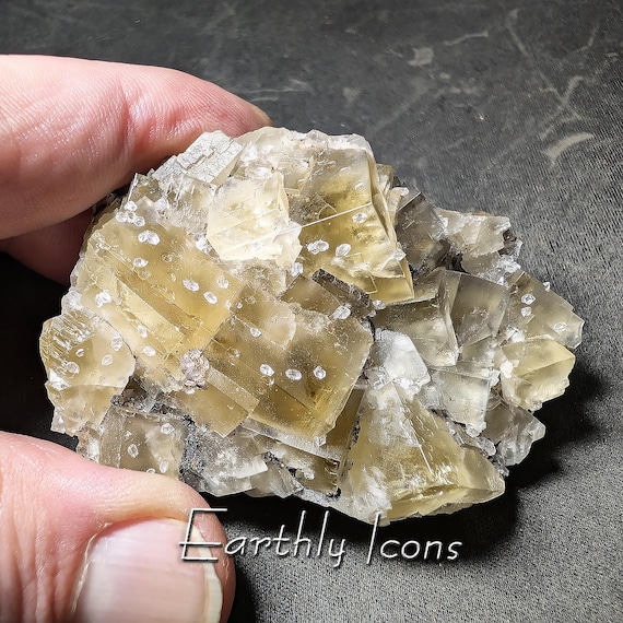 Fluorite and Quartz from The Bull Vein, Lady Annabella Mine, England; English Fluorite; Fluorite Specimen; Raw Fluorite Crystals