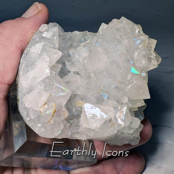 Top Grade Natural Anandalite (aka Iris Quartz, Rainbow Quartz or Rainbow Aurora Quartz) from Madhya Pradesh, India