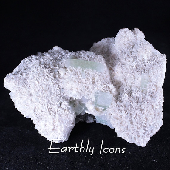 Large Mordenite with Green Apophyllite from Aurangabad, India; Raw Mineral Display Specimen