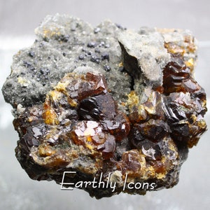 Sphalerite with Galena on Druzy Matrix; Raw Sphalerite; Sphalerite Cluster; Natural Galena Crystals; Hunan China Mineral Specimen