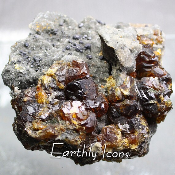 Sphalerite with Galena on Druzy Matrix; Raw Sphalerite; Sphalerite Cluster; Natural Galena Crystals; Hunan China Mineral Specimen
