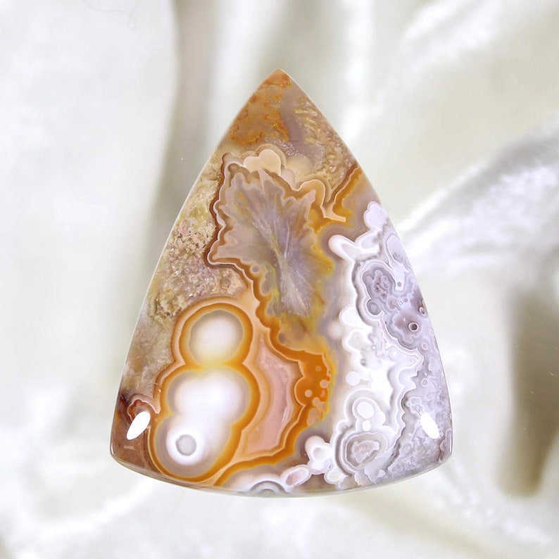 Crazy Lace Agate Designer Cabochon from Mexico