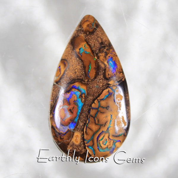 Koroit Boulder Opal Designer Cut Cabochon