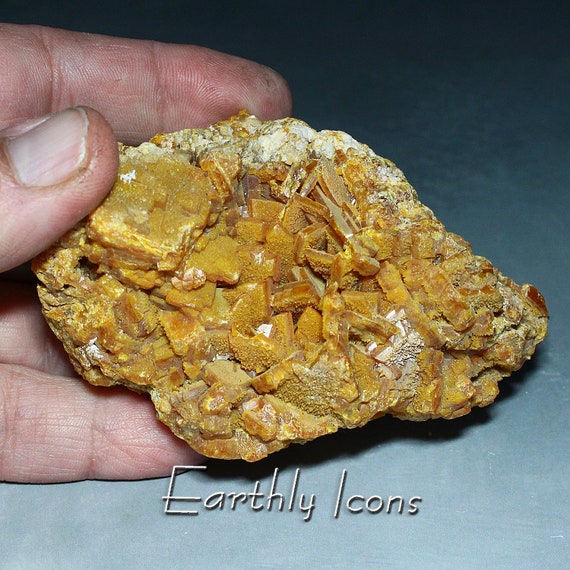 Wulfenite from Los Lamentos, Mexico; Mexican Wulfenite Crystals; Raw Wulfenite Specimen; Los Lamentos Mts. Wulfenite