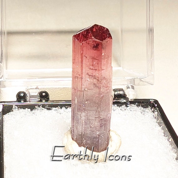 Gemmy Pink Tourmaline from Cruzeiro Mine, Brazil; Pink Tourmaline Thumbnail Specimen; Brazilian Tourmaline; Pink Tourmaline Crystal