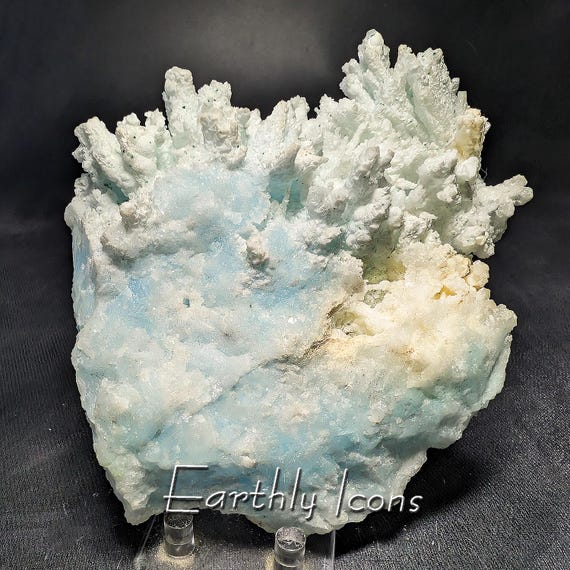 Large Blue Aragonite Specimen; Raw Blue Aragonite; Natural Blue Aragonite Yunnan China; Intuition Stone; Crystal Collector Specimen
