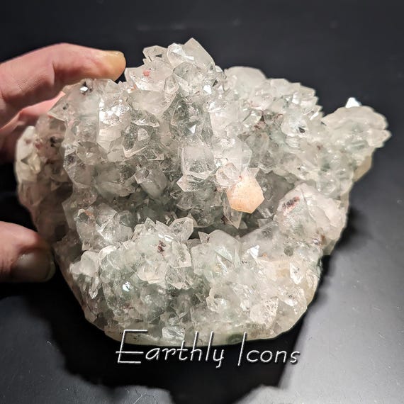 Large Gemmy Apophyllite and Stilbite from Nashik District, Maharashtra, India; Apophyllite Display Specimen; Decorator Crystal Display