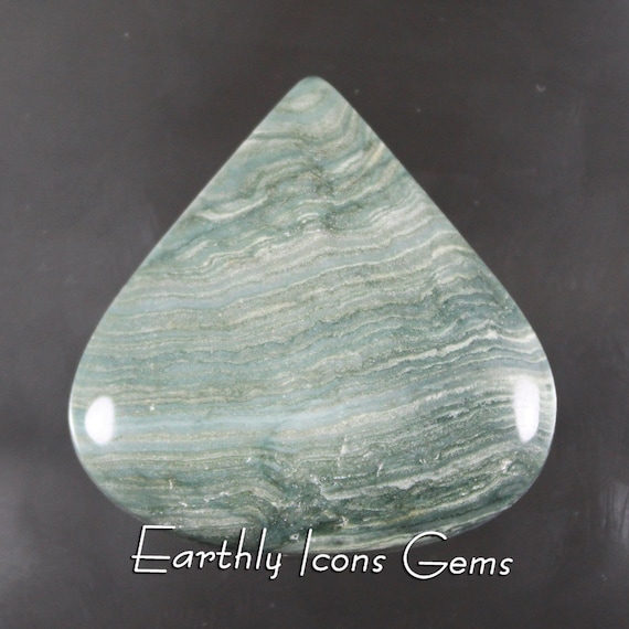 Gary Green Jasper (a/k/a Freedom Jasper or Larsonite) Designer Cut Cabochon, Designer Cabochons