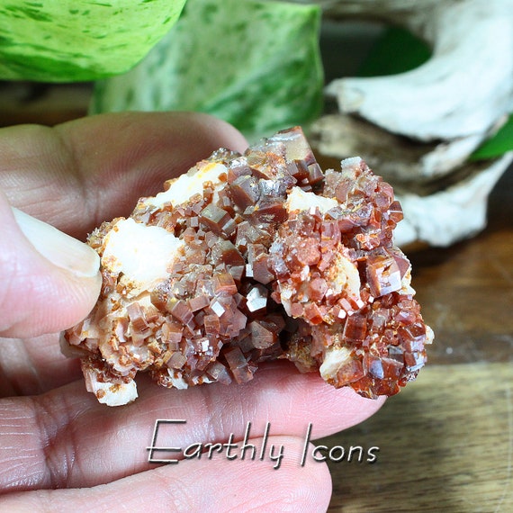 Vanadinite Mineral Specimen; Vanadinite on Matrix; Vanadinite Morocco; Vanadinite Gem; Vanadinite Crystal Cluster; Raw Vanadinite Specimen