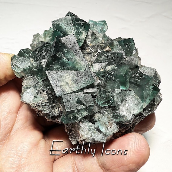 Fluorite from Fairy Holes Pocket, Lady Annabella Mine, England; Raw Mineral Specimen; Raw Fluorite Crystals