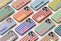 Personalized Initial Phone Case, Custom Monogram Name, Striped Summer Style Phone, iPhone 17, 16, 15, 14, 13,Pro Max, Plus, Mini Magsafe product logo