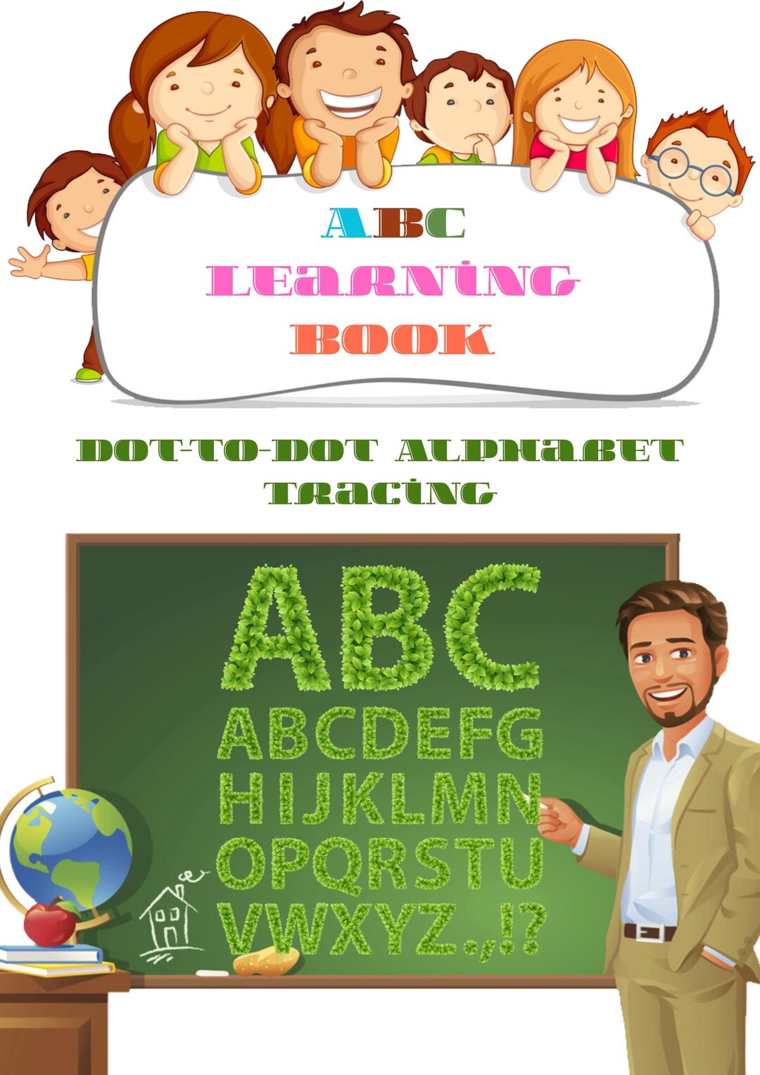 Alphabet Tracing Worksheets, ABC Dot to Dot Letters, Kids Handwriting ...