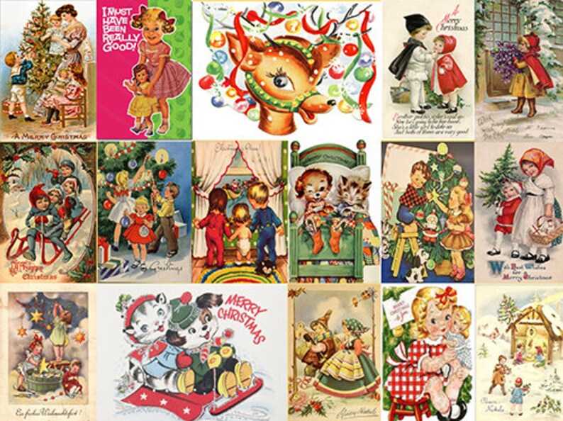 Christmas Skirt Cute Retro Christmas Cards Skirt By Rooby Lane